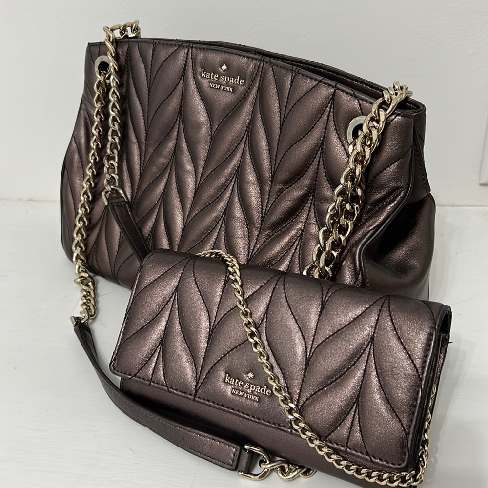 Kate Spade purse & matching wallet/wristlet